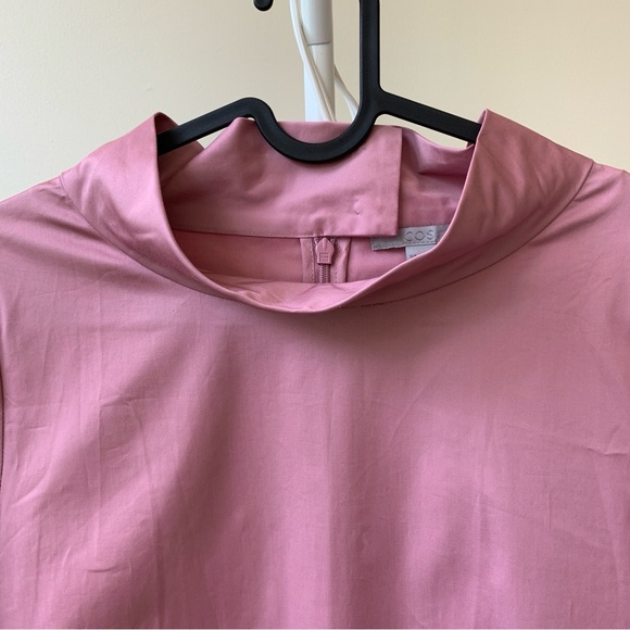 COS cowl neck dark pink top - Picture 3 of 9